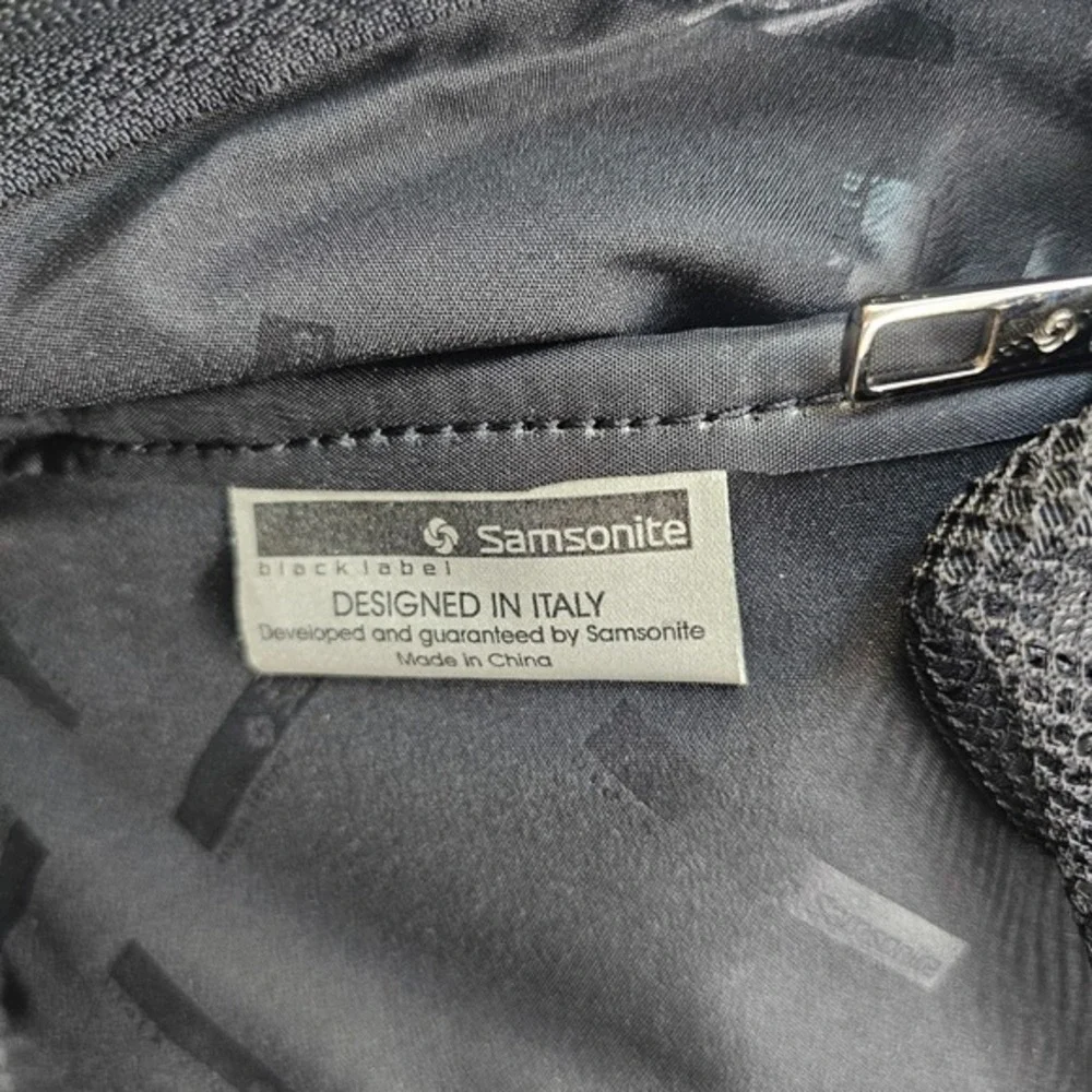 Samsonite Carry On Travel Bag Black Label‎ 2 Way Luggage Briefcase Suit Bag Luxe